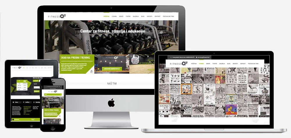 Fitnessof.com, Web Design