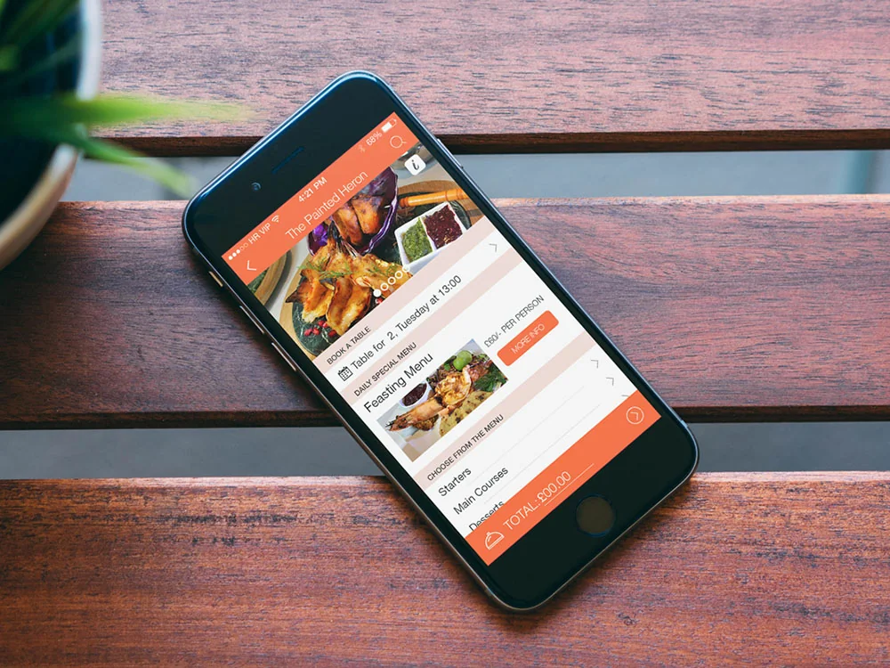 The Painted Heron, App Design